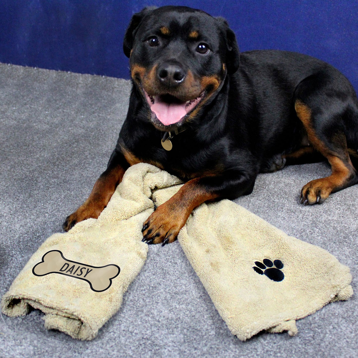 Personalised Bone Microfibre Pet Towel