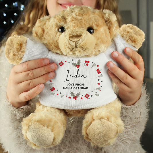 Personalised Christmas Teddy Bear