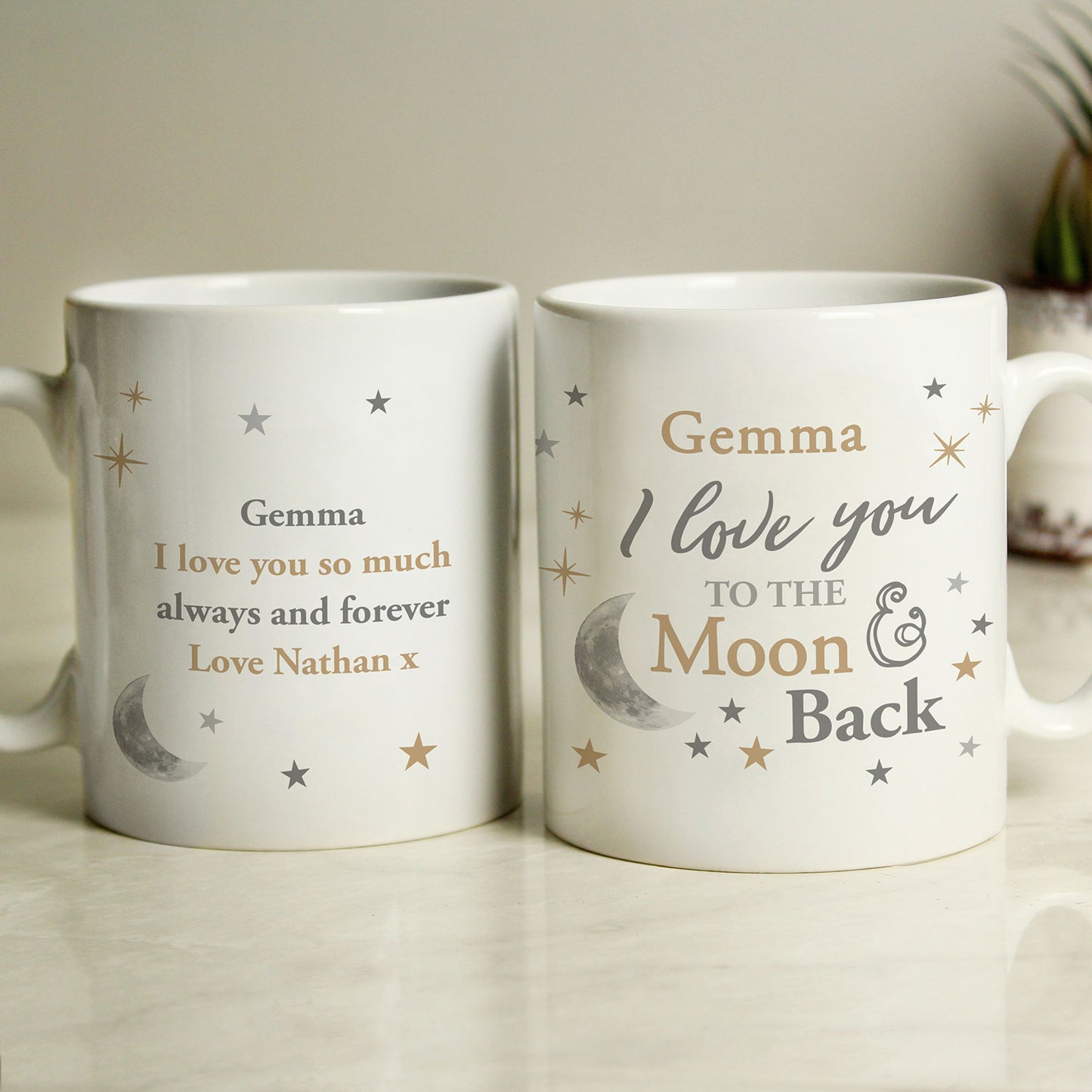 Personalised "To The Moon & Back" Mug