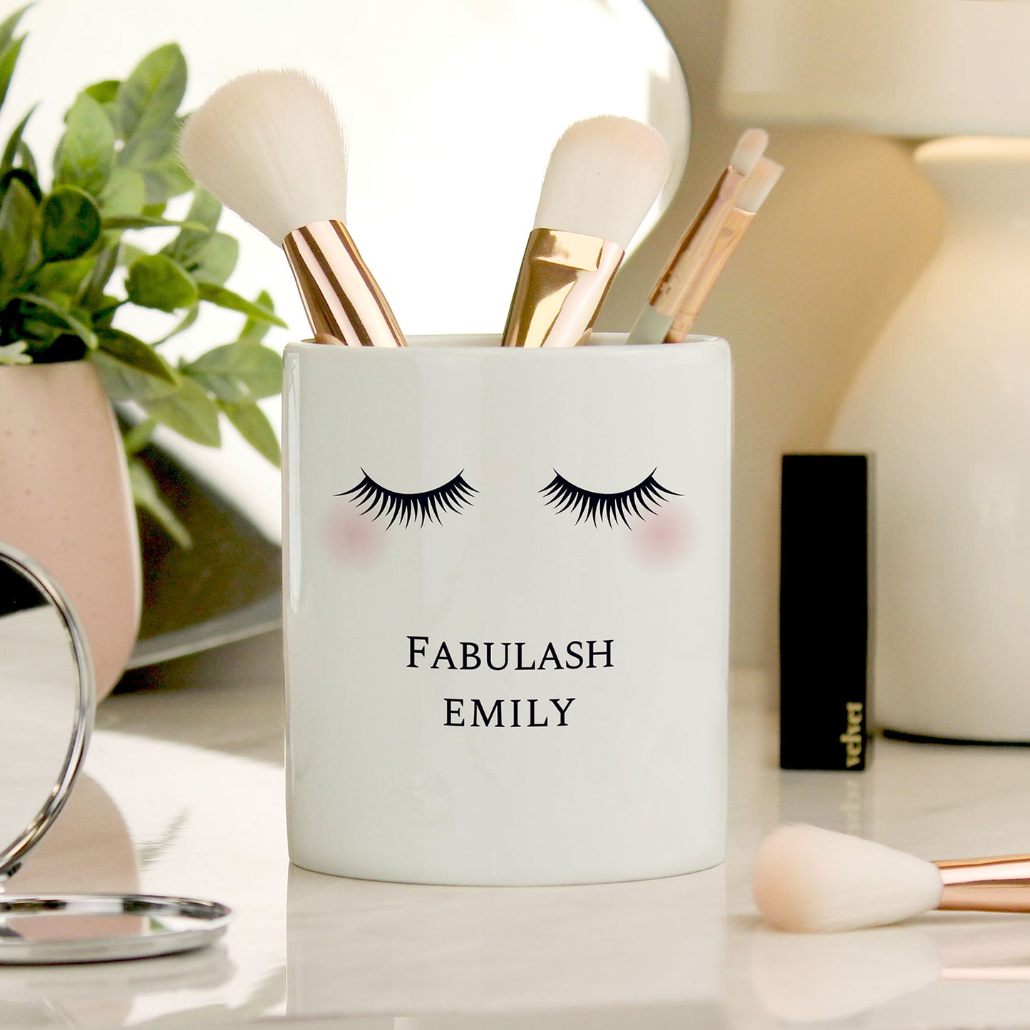 Personalised Eyelashes Trinket Pot