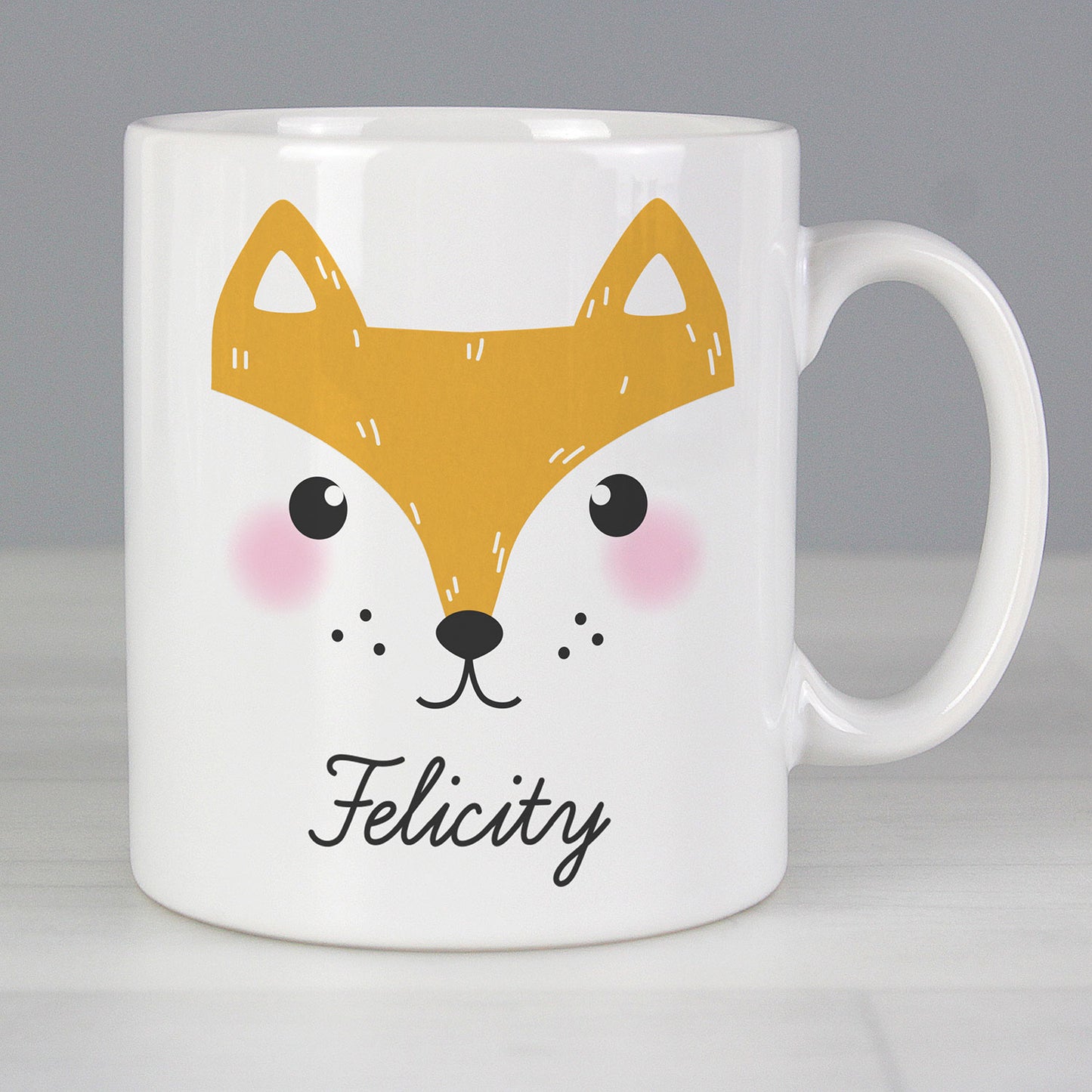 Personalised Fox Face Mug