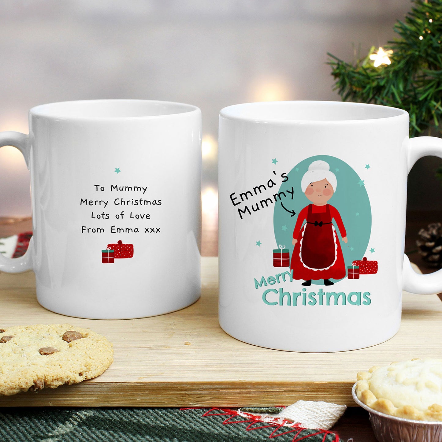 Personalised Mrs Claus Christmas Mug