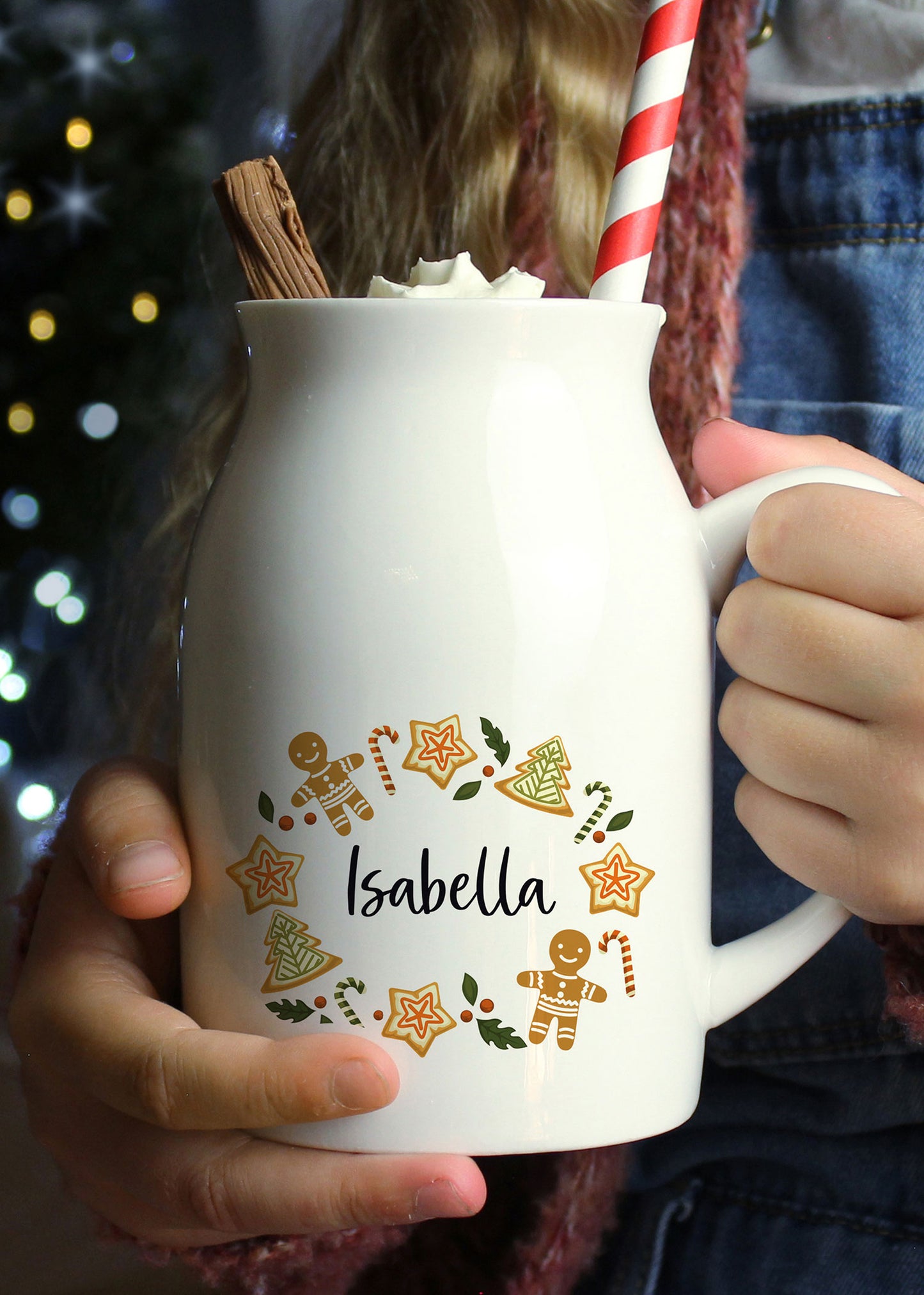 Personalised Christmas Milk Jug