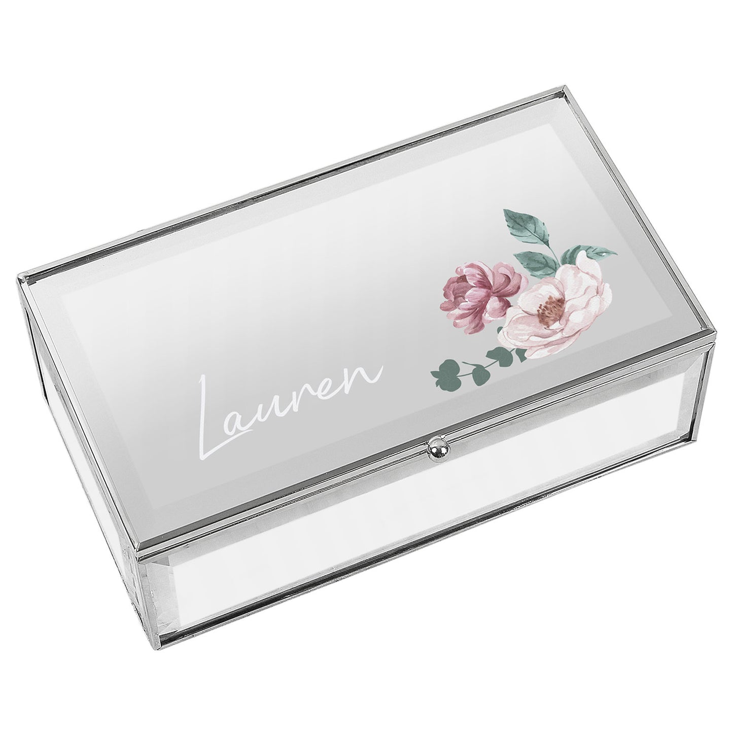 Personalised Mirrored Jewellery Box