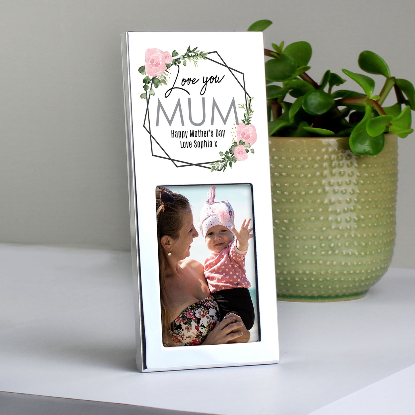 Personalised Rose Picture Frame