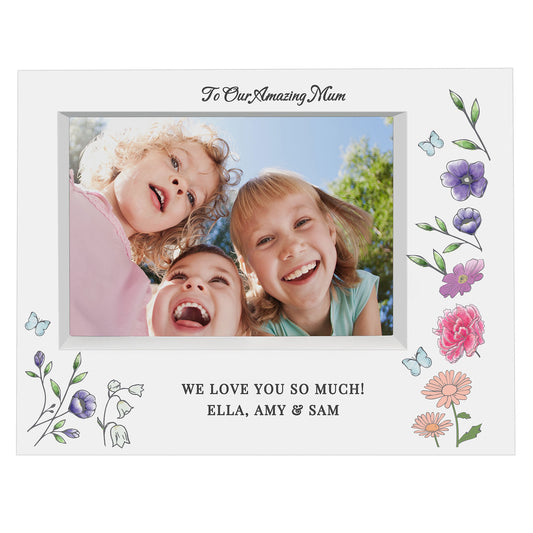 Personalised Wildflower Box Photo Frame