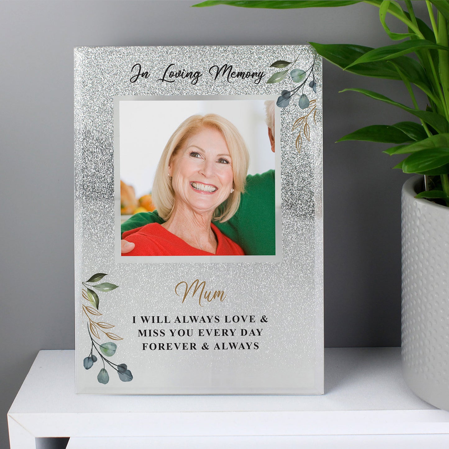 Personalised Memorial Glitter Frame