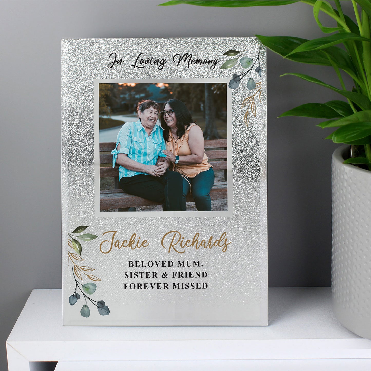 Personalised Memorial Glitter Frame