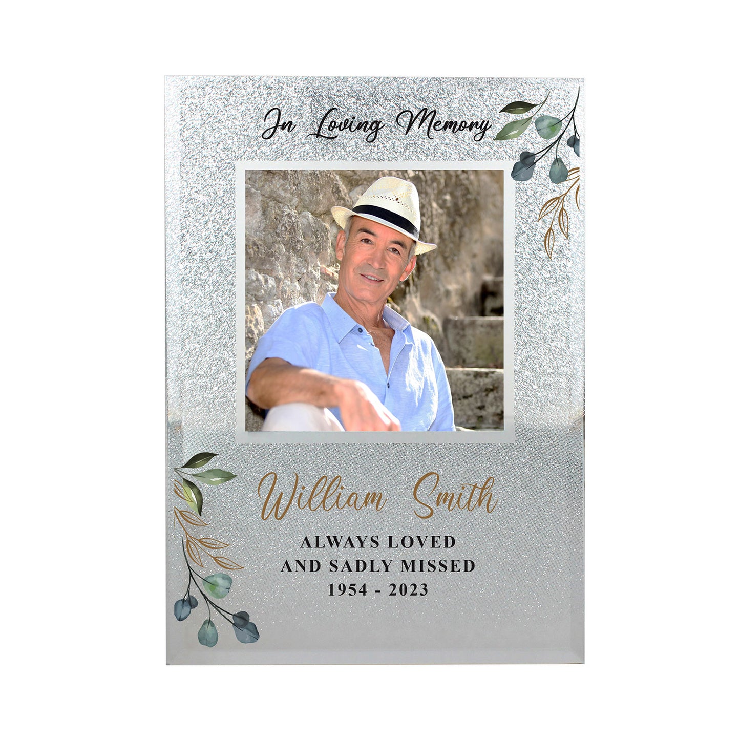 Personalised Memorial Glitter Frame