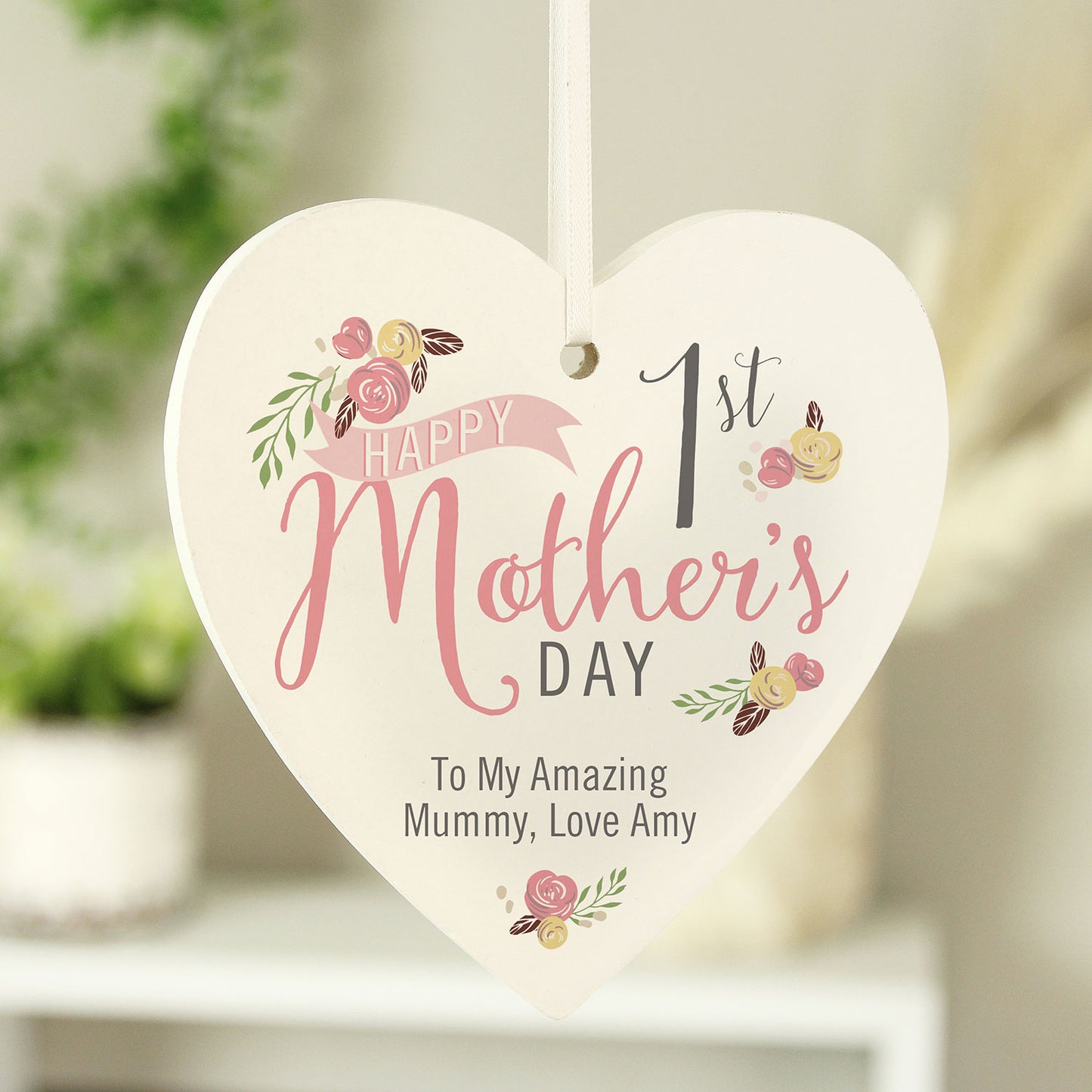 Personalised 1st Mother's Day Wooden Sign