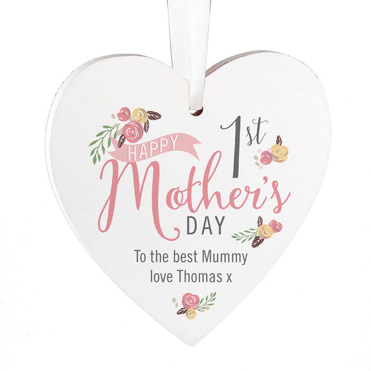 Personalised 1st Mother's Day Wooden Sign