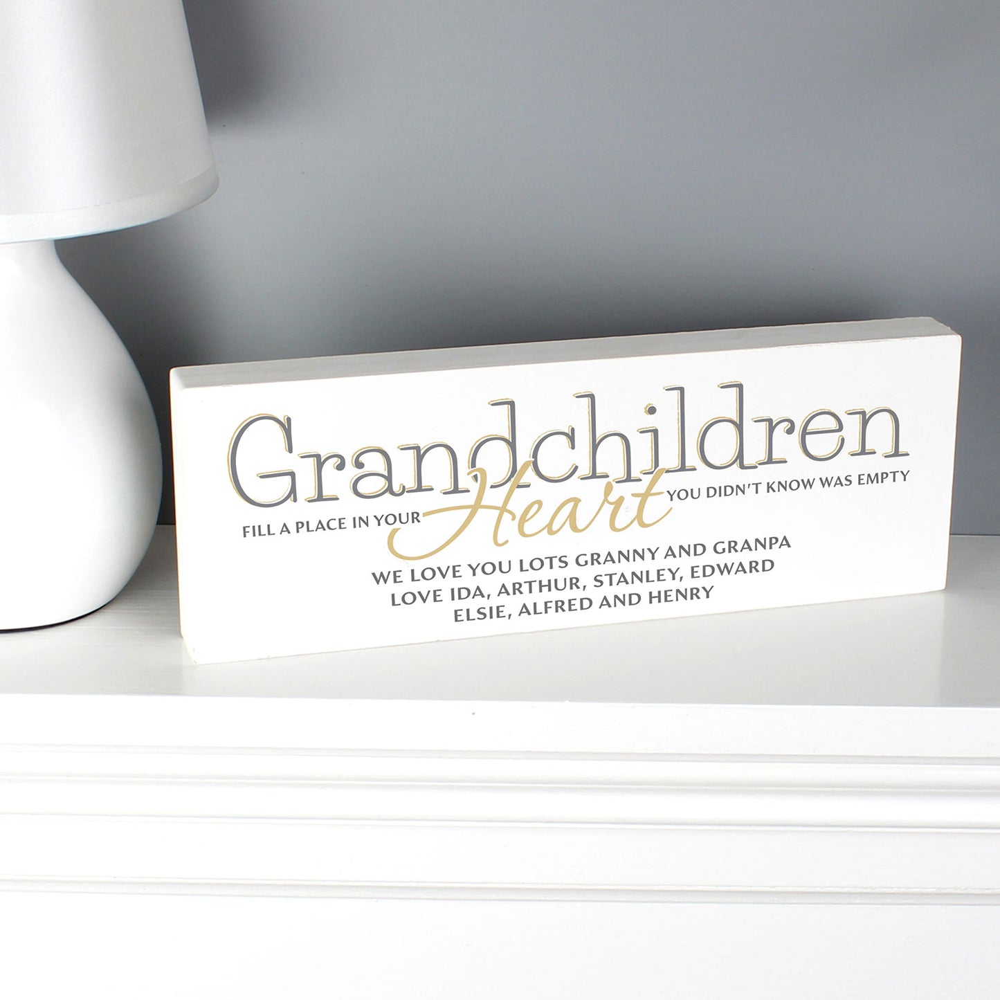 Personalised Wooden Sign for Grandparents