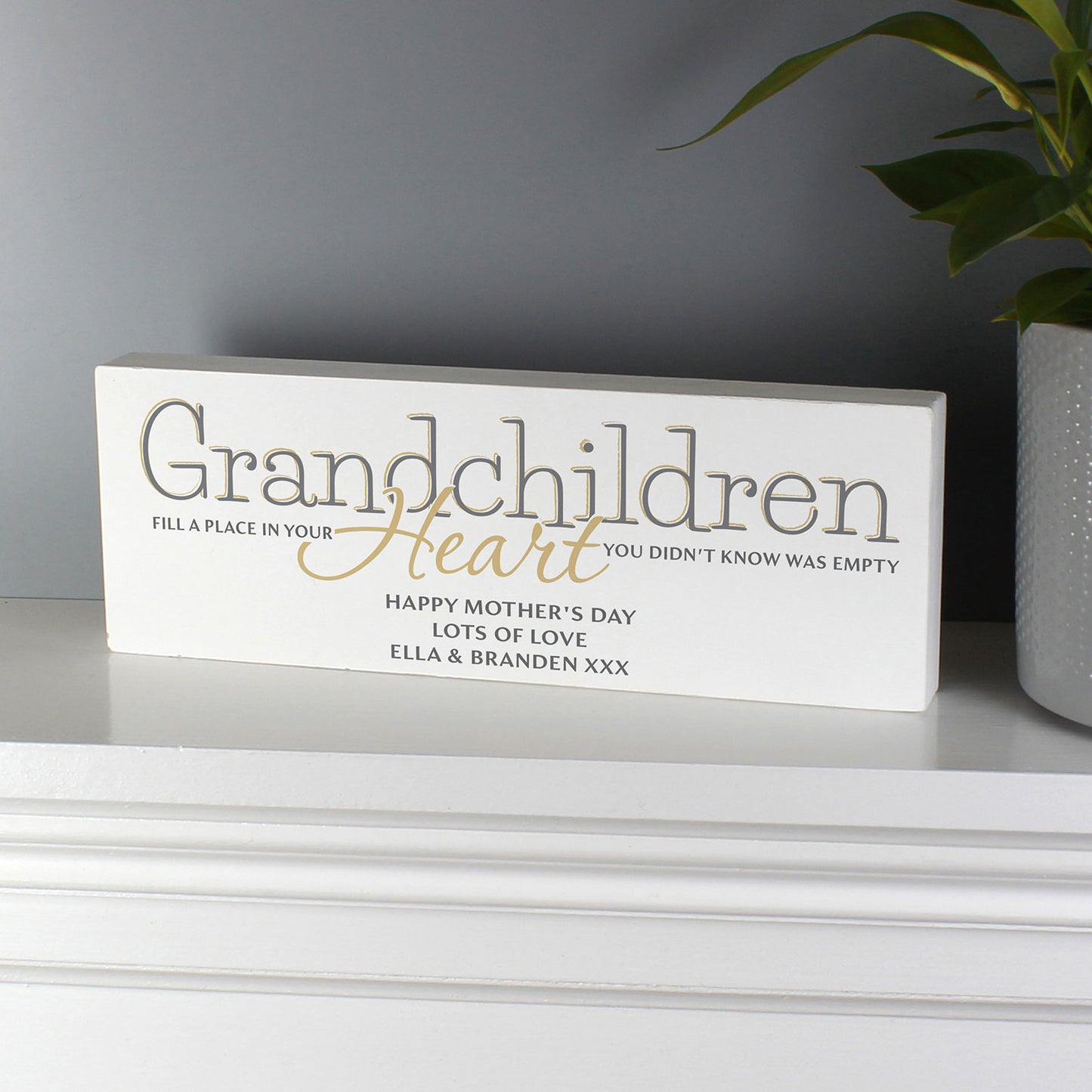 Personalised Wooden Sign for Grandparents