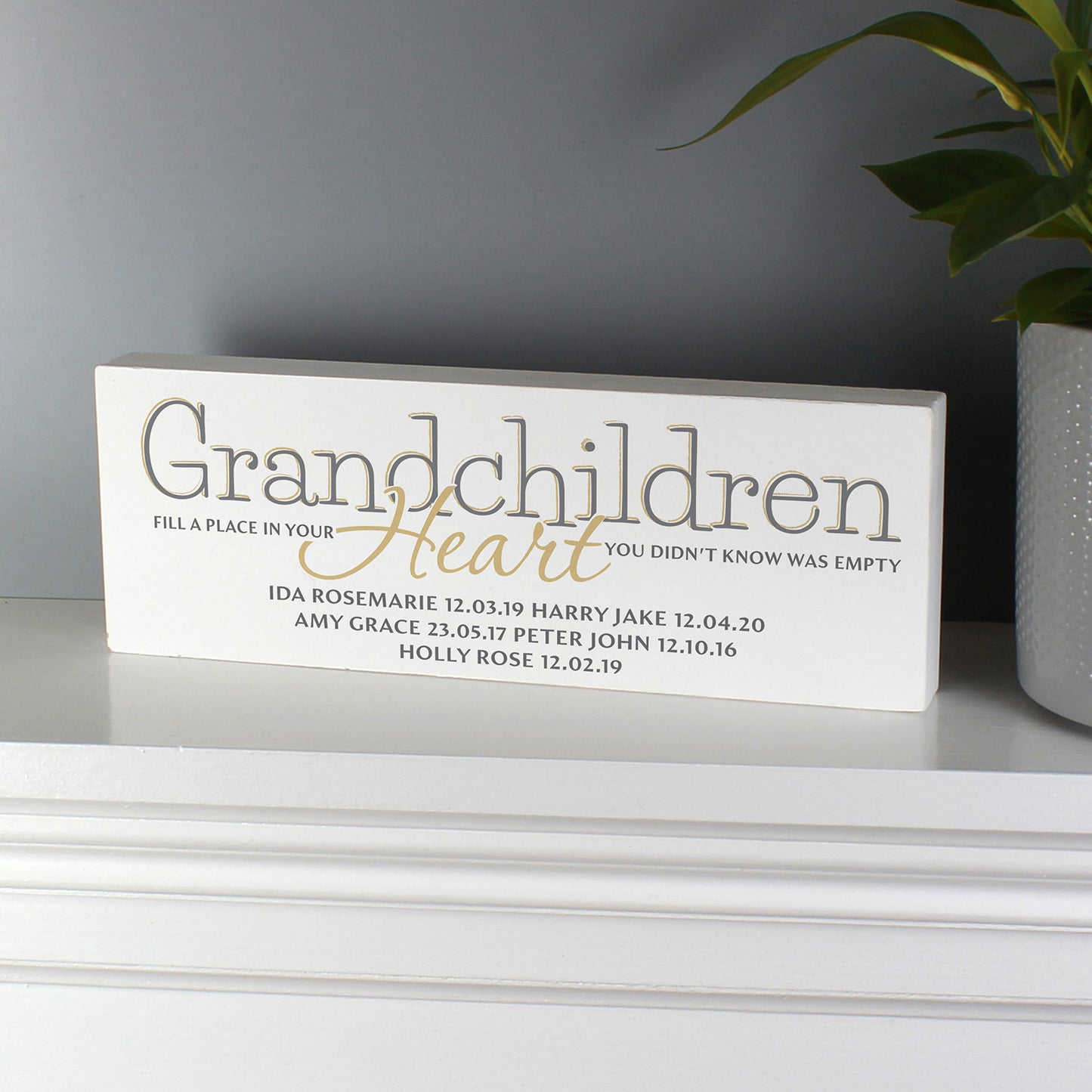 Personalised Wooden Sign for Grandparents