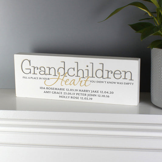 Personalised Wooden Sign for Grandparents