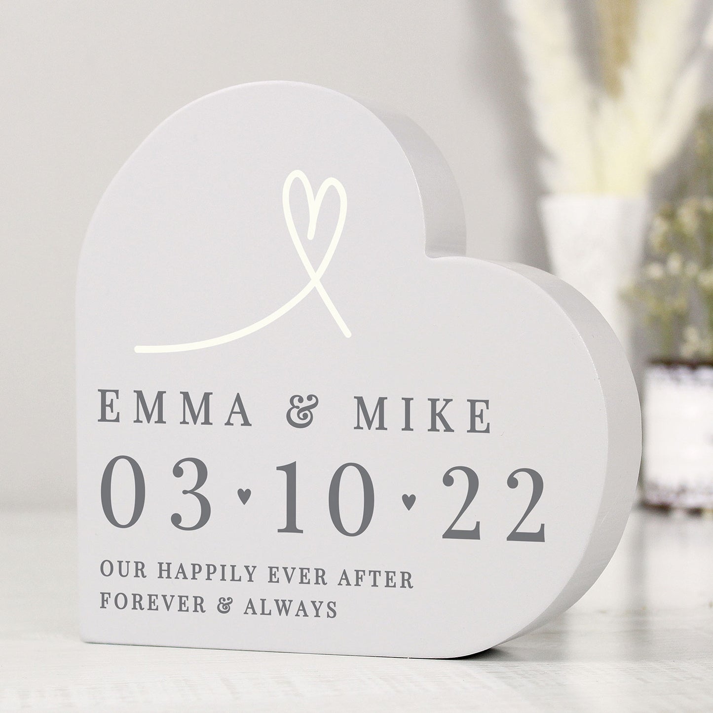 Personalised Date Heart Ornament