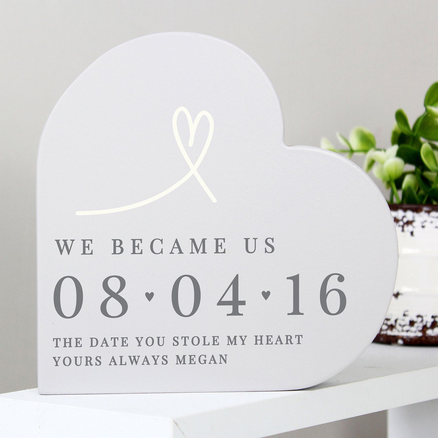 Personalised Date Heart Ornament