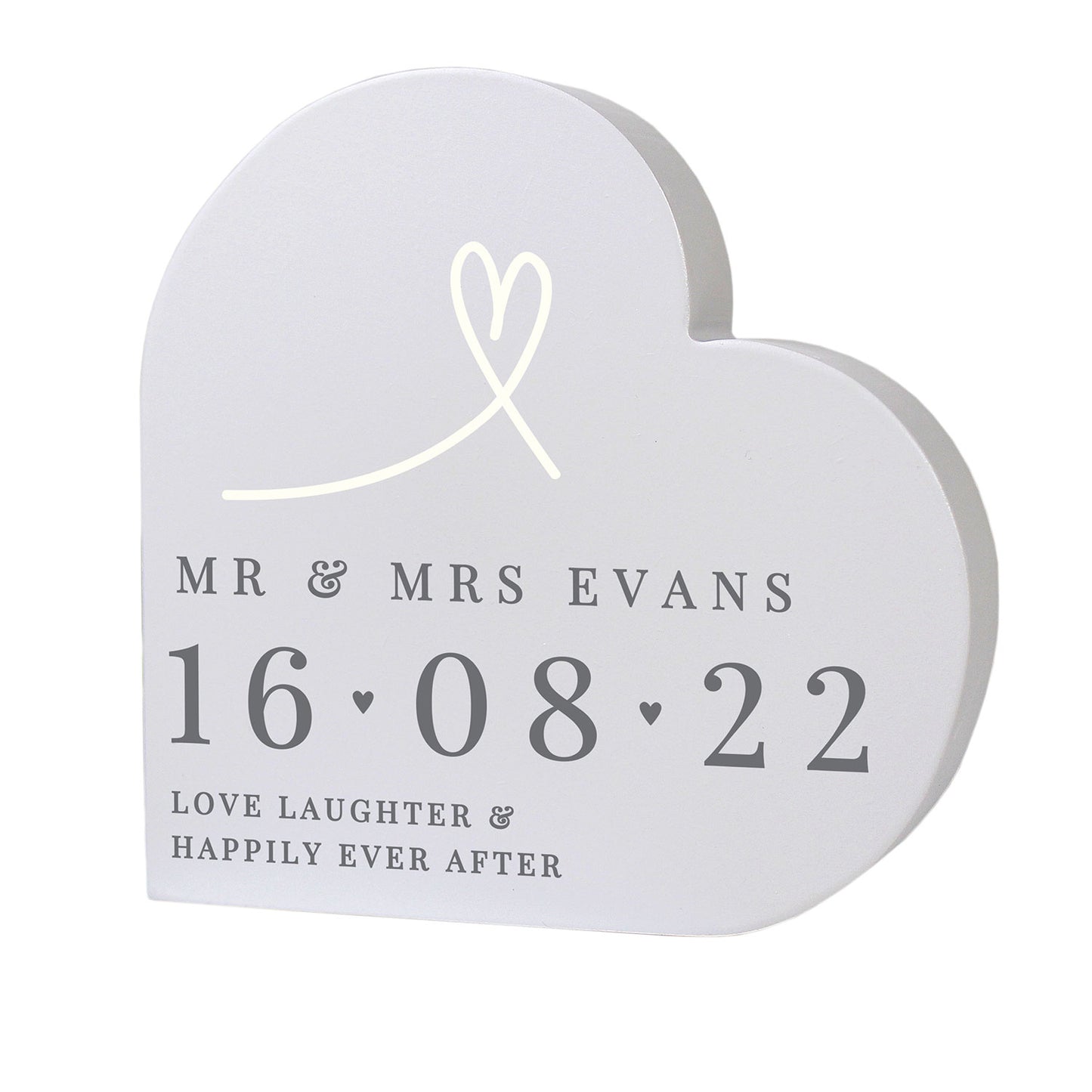 Personalised Date Heart Ornament