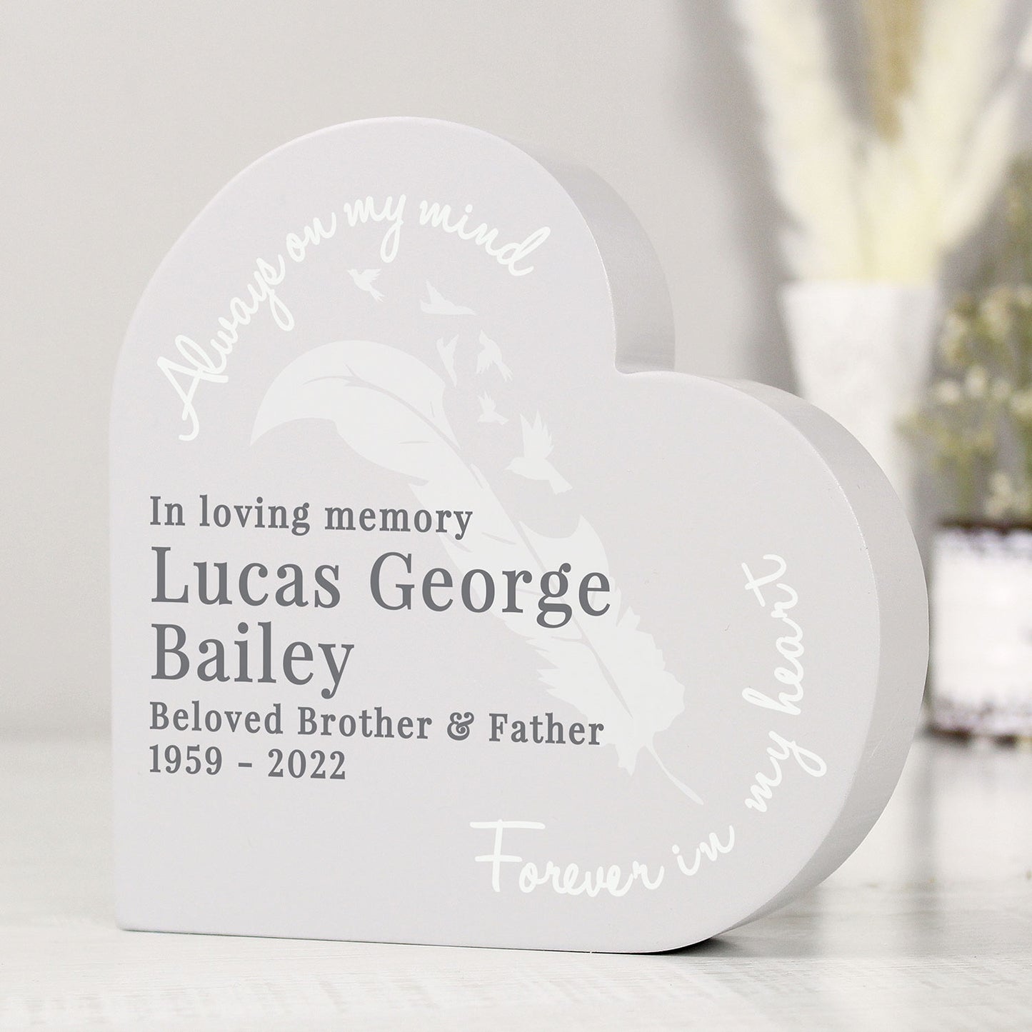 Personalised Memorial Heart Ornament
