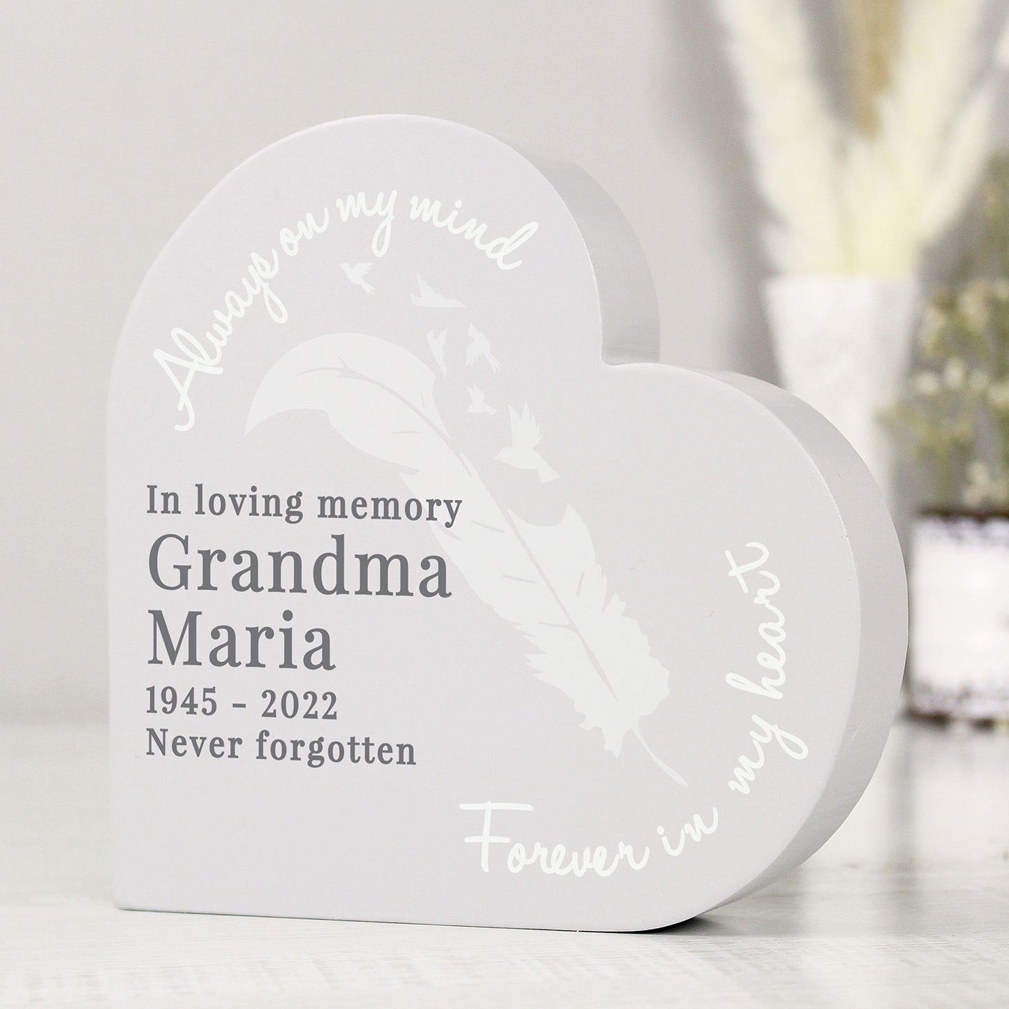 Personalised Memorial Heart Ornament