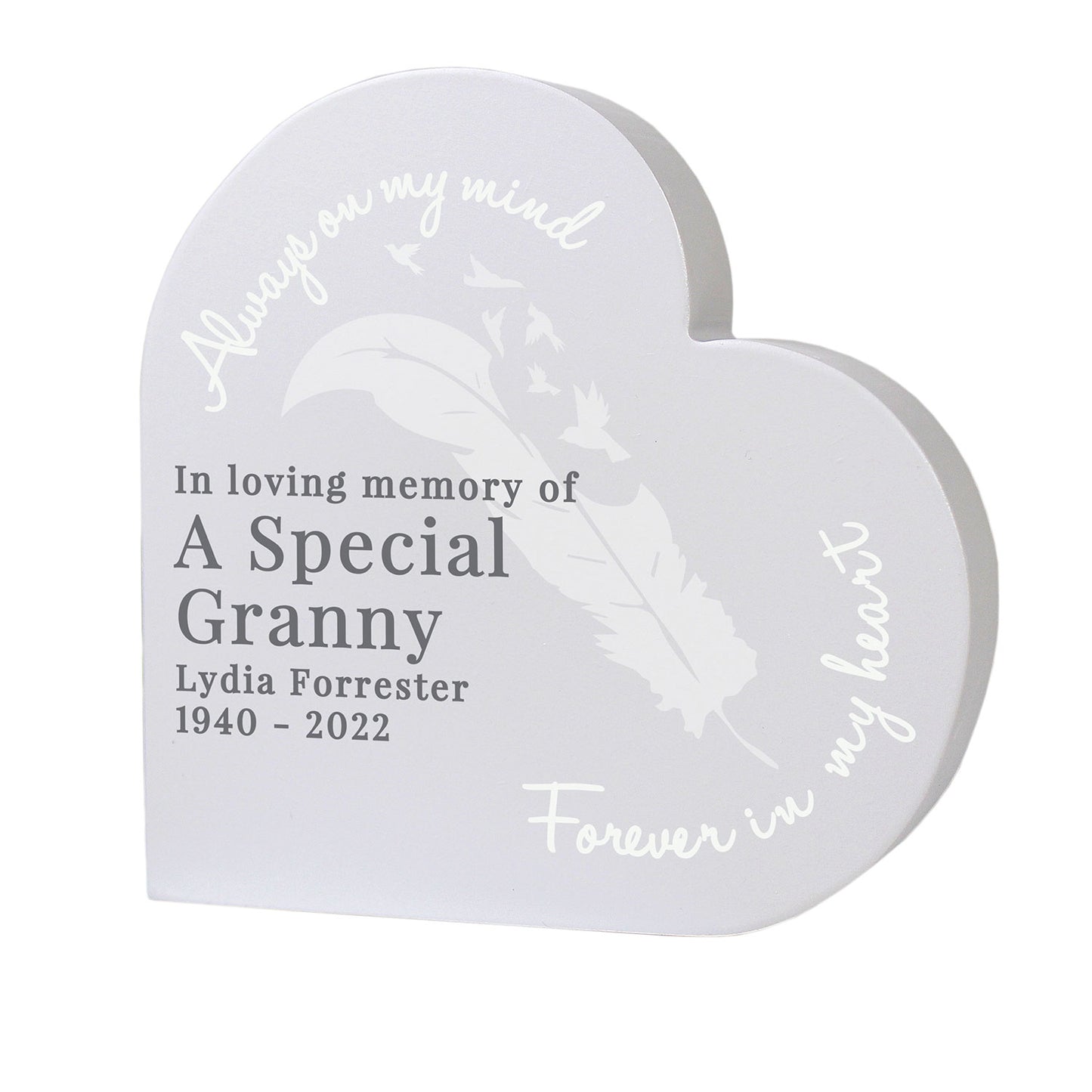 Personalised Memorial Heart Ornament