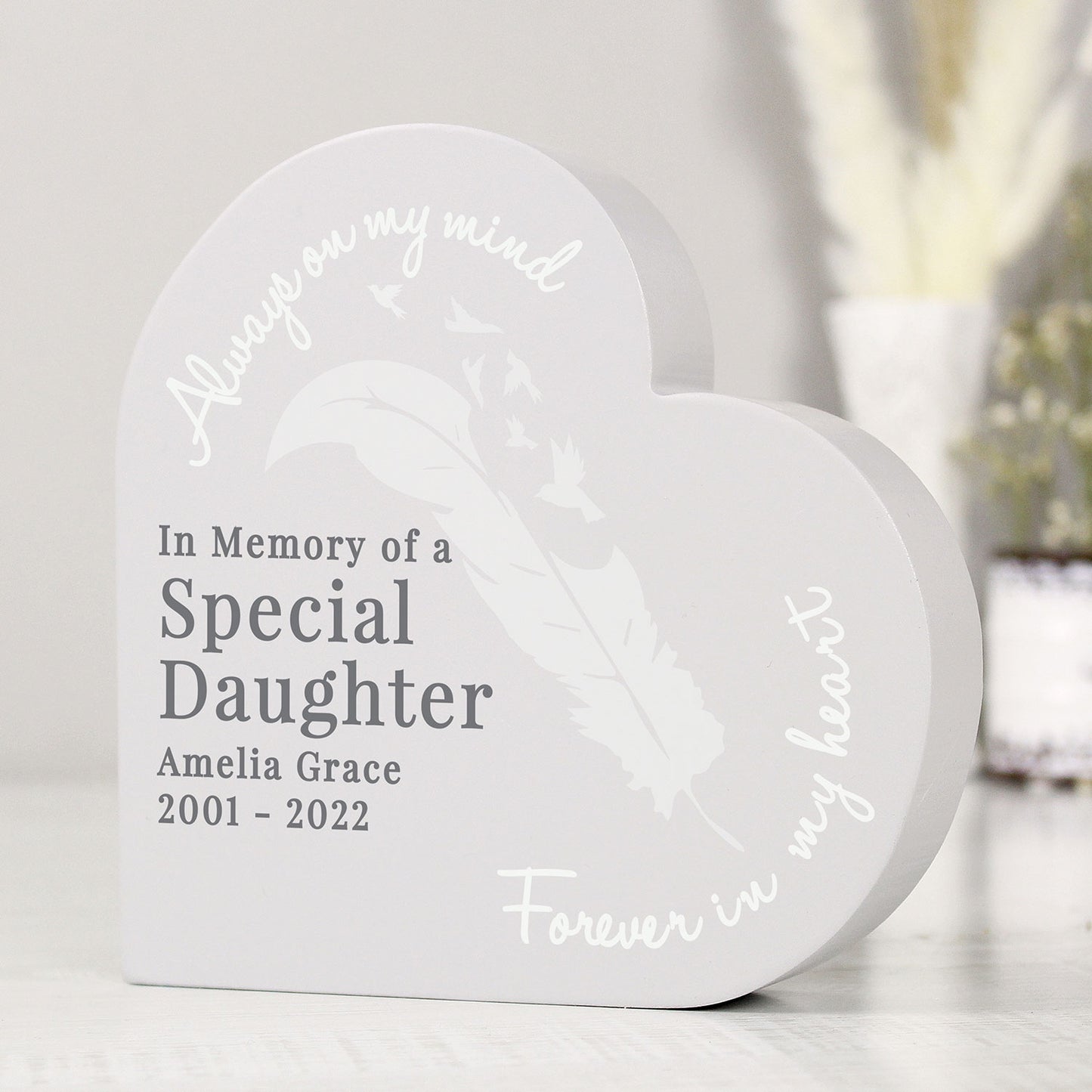 Personalised Memorial Heart Ornament