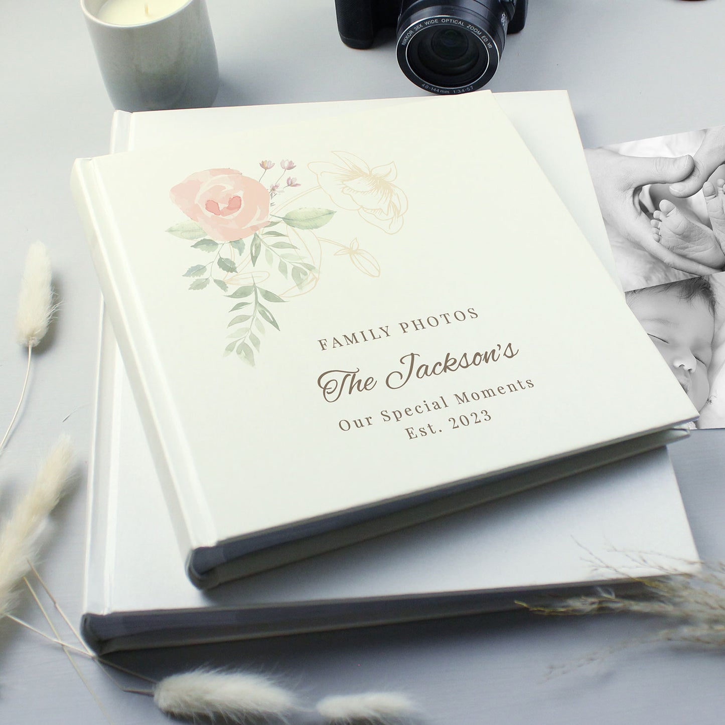 Personalised Flower Photo Album