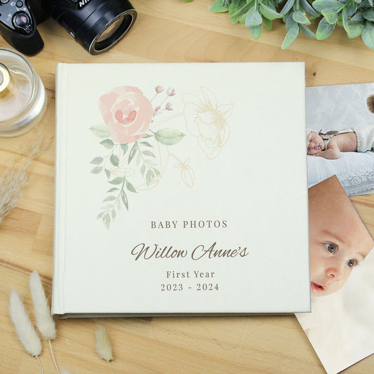 Personalised Flower Photo Album