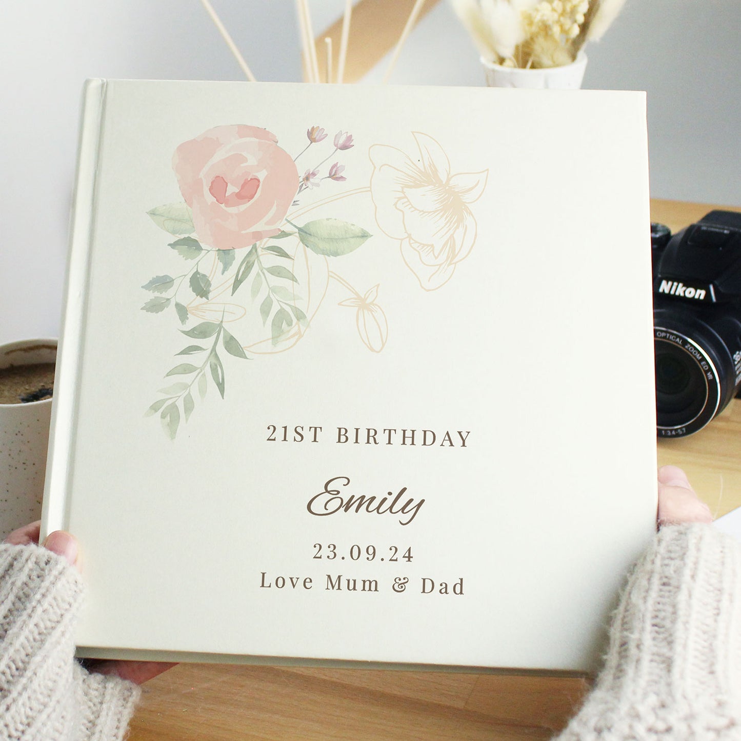 Personalised Flower Photo Album