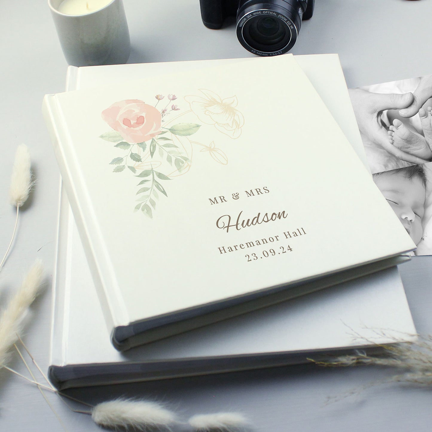 Personalised Flower Photo Album