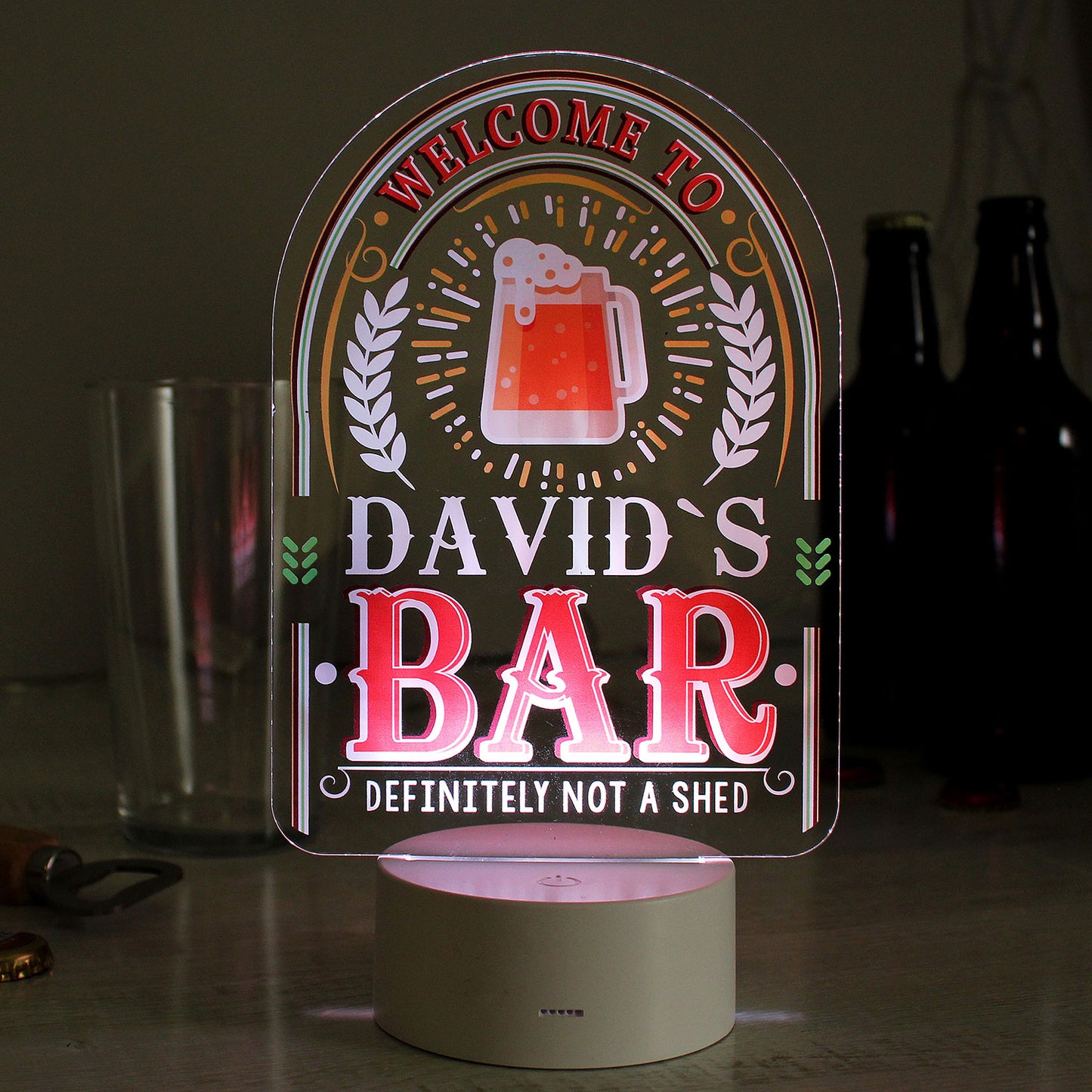 Personalised LED Bar Sign