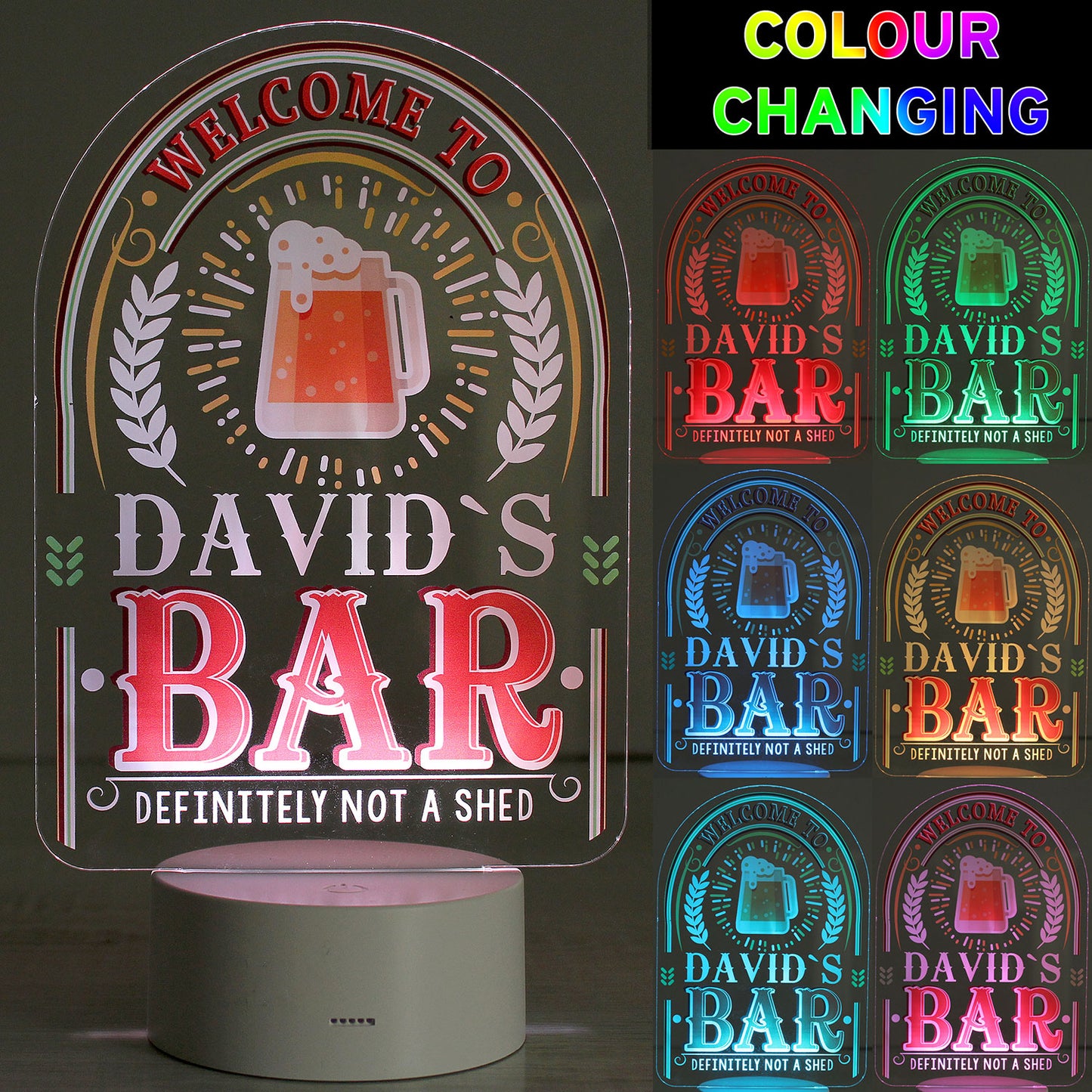 Personalised LED Bar Sign