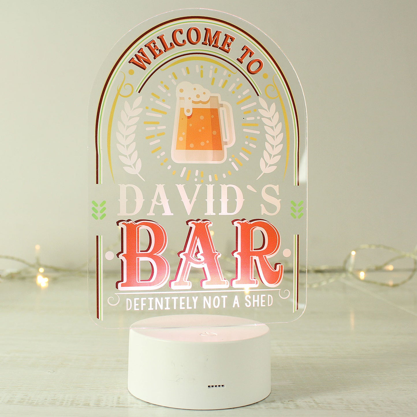 Personalised LED Bar Sign