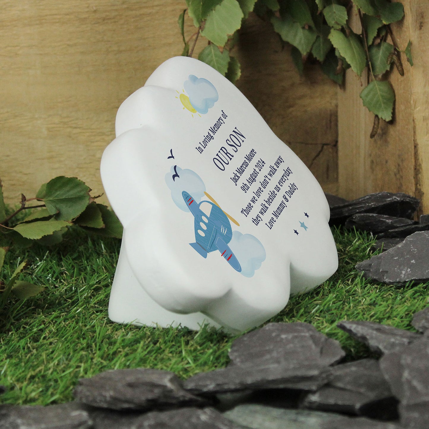 Personalised Plane Memorial Cloud