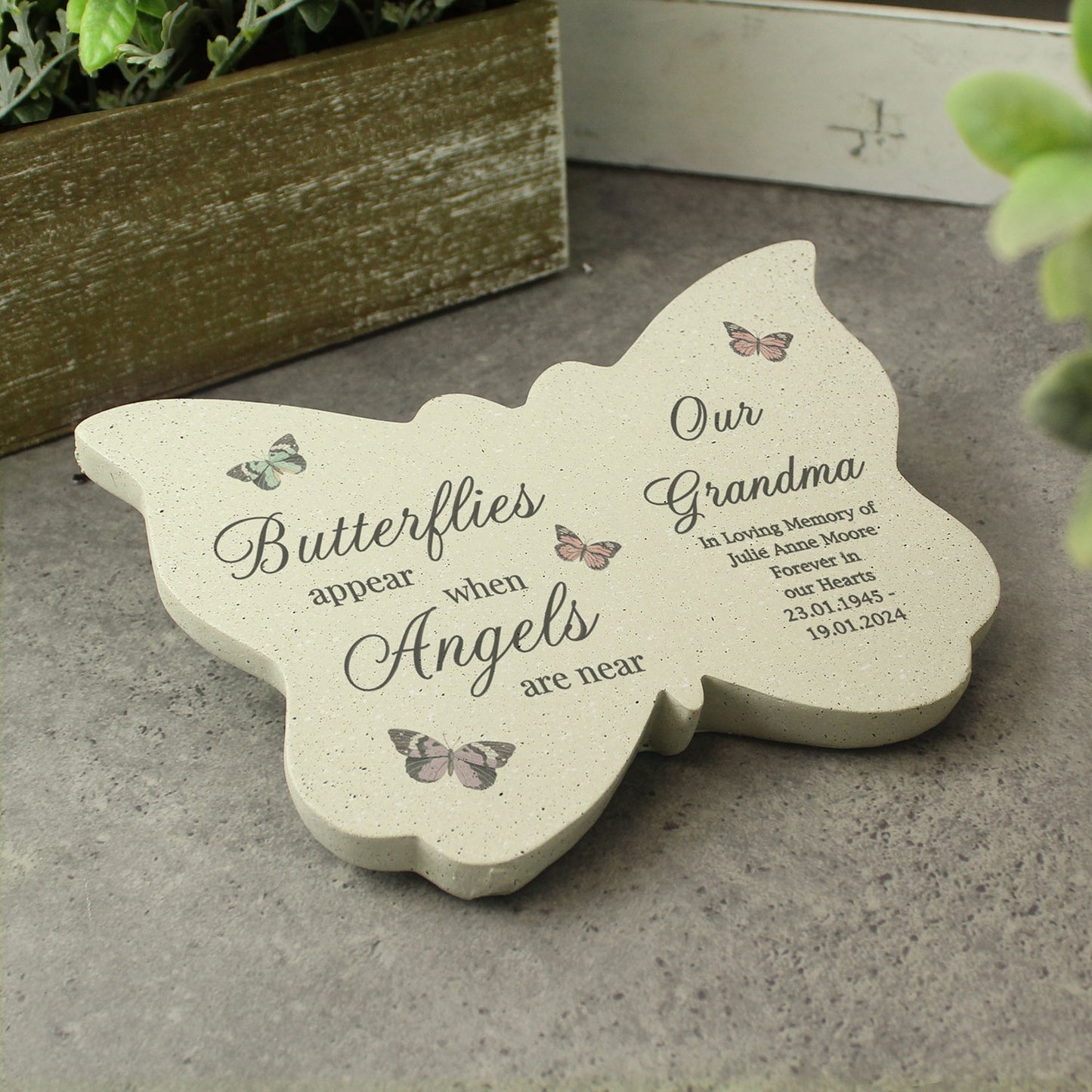 Personalised Memorial Resin Butterfly