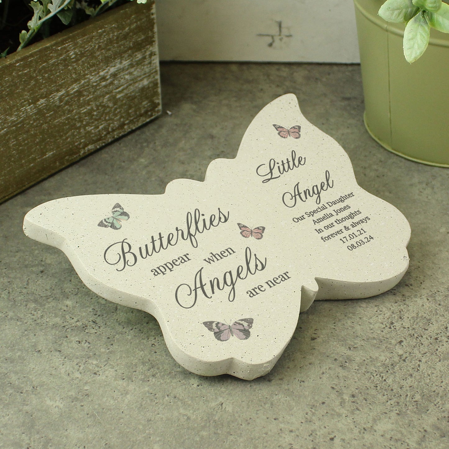 Personalised Memorial Resin Butterfly