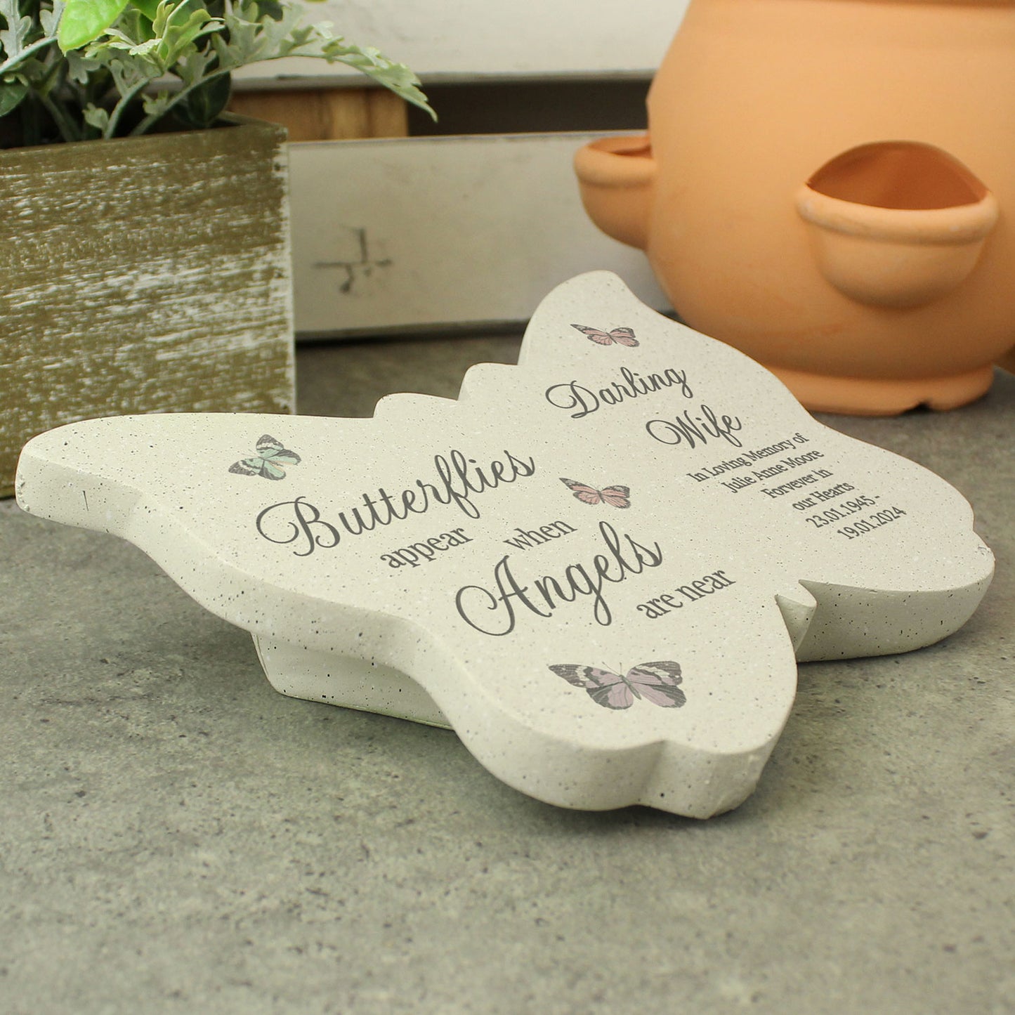 Personalised Memorial Resin Butterfly