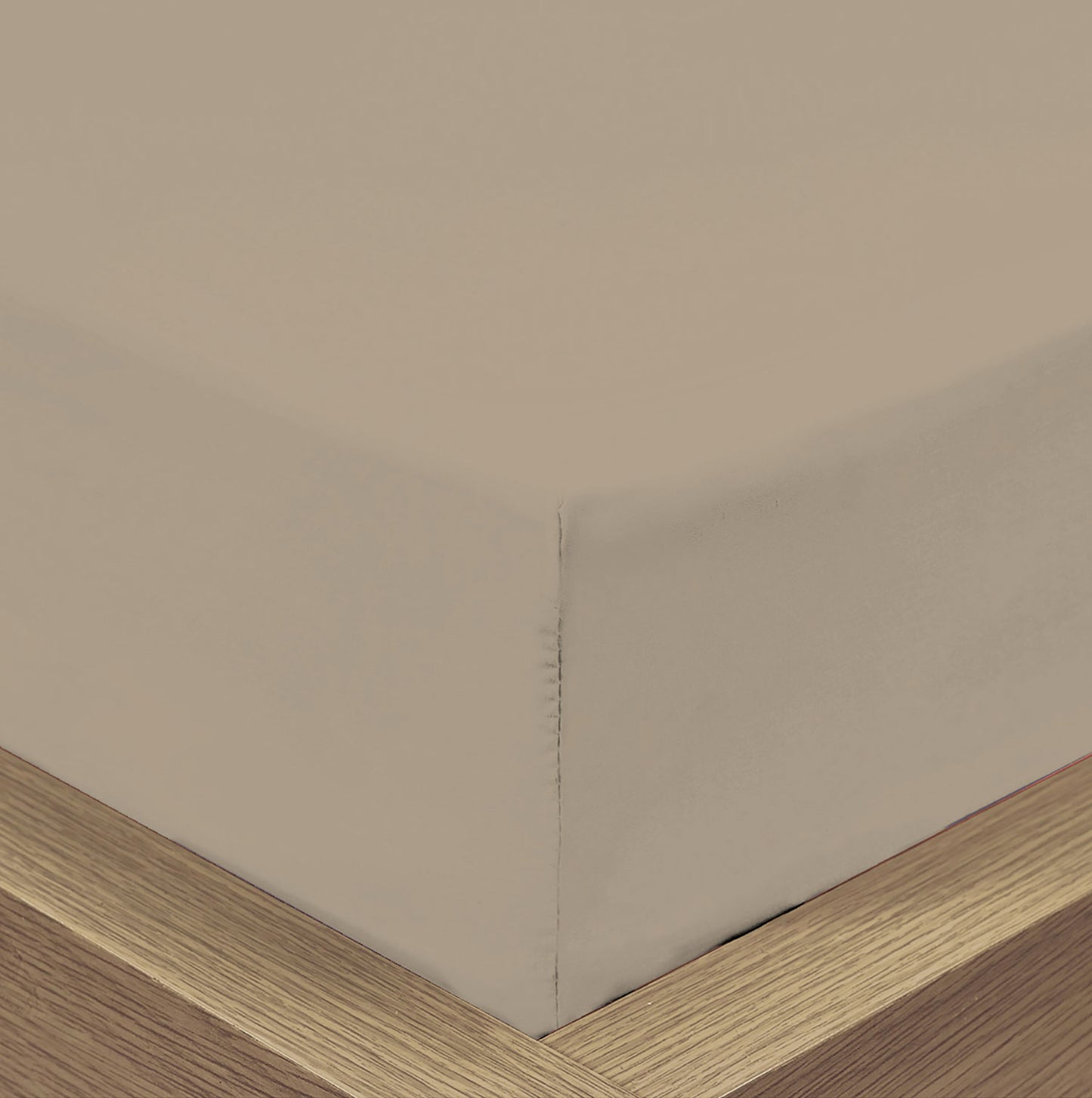 100% Cotton 180TC Natural Fitted Sheet