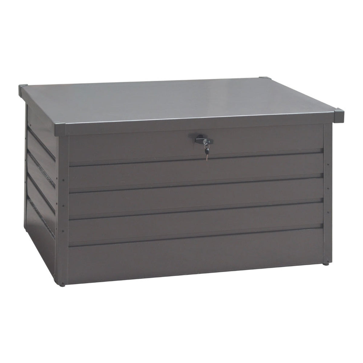 Grey Steel Lockable Garden Storage Box 350L