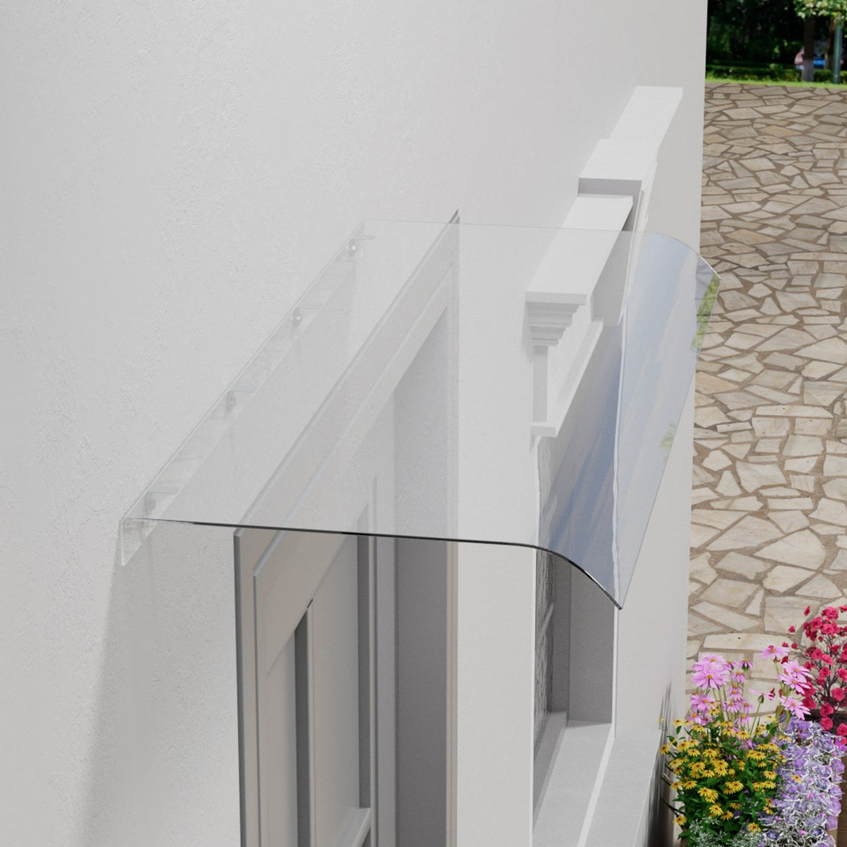 Arched Transparent Awning Canopy