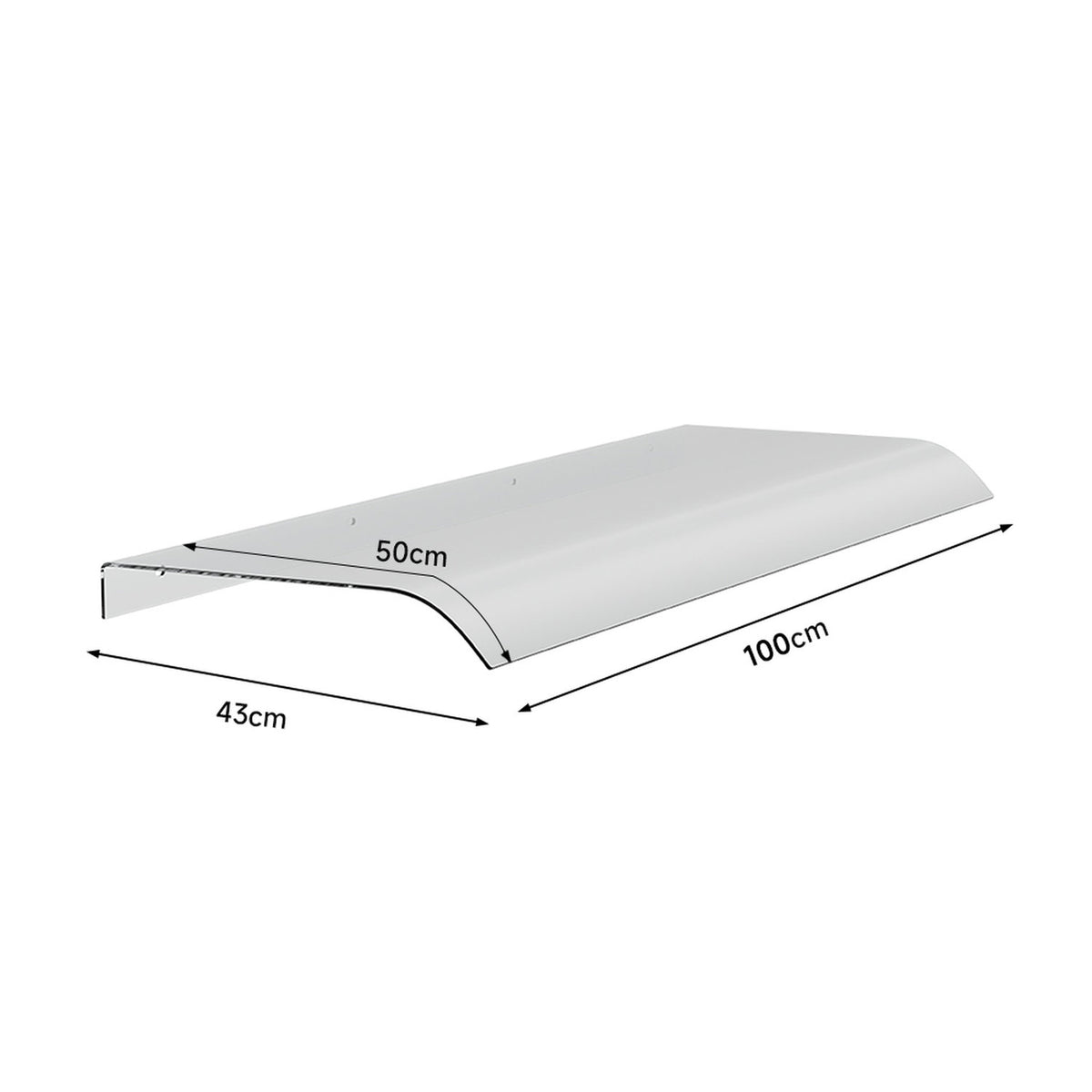 Arched Transparent Awning Canopy