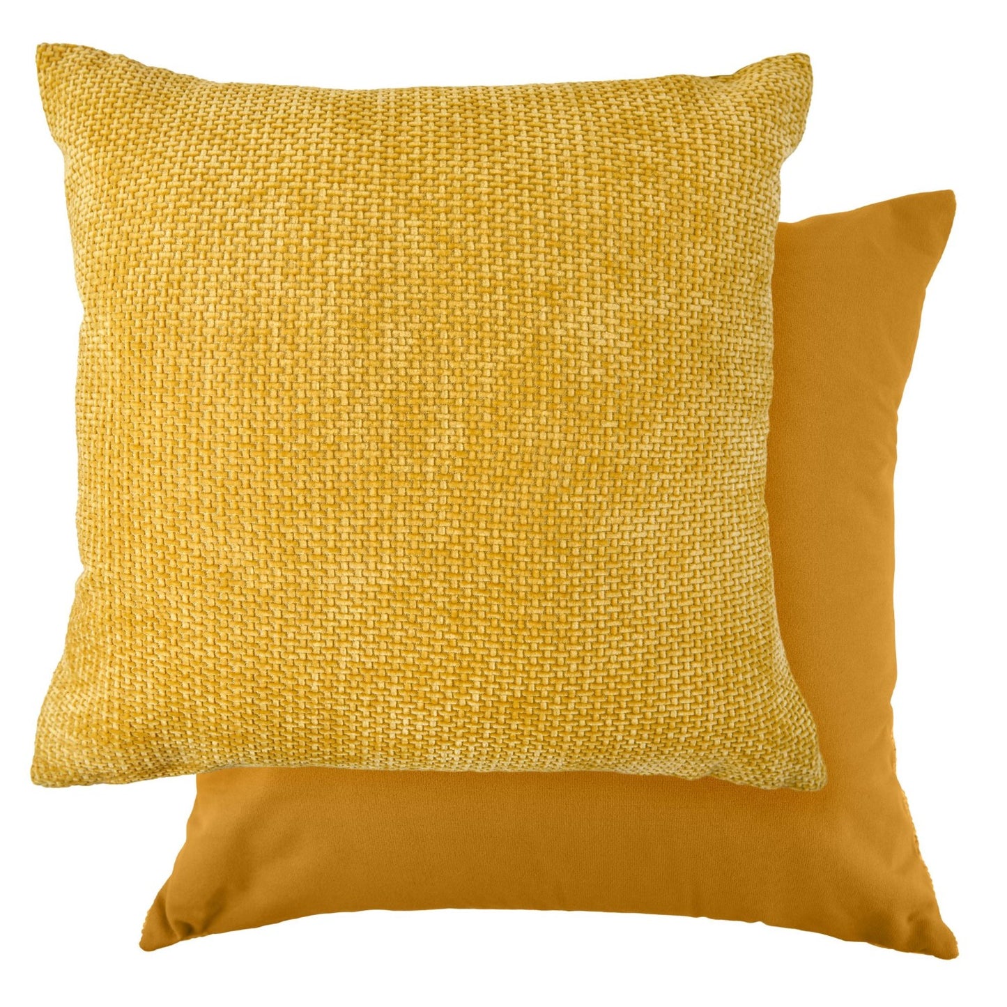 Portland Hatch Ochre Yellow Cushion Cover Pair