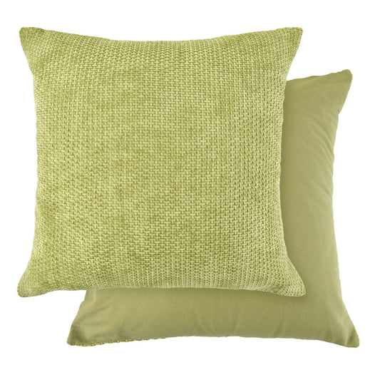 Portland Hatch Green Cushion Cover Pair