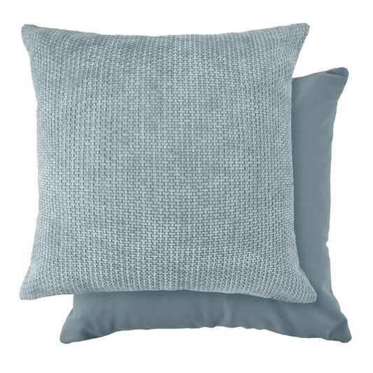 Portland Hatch Silver Grey Cushion Cover Pair