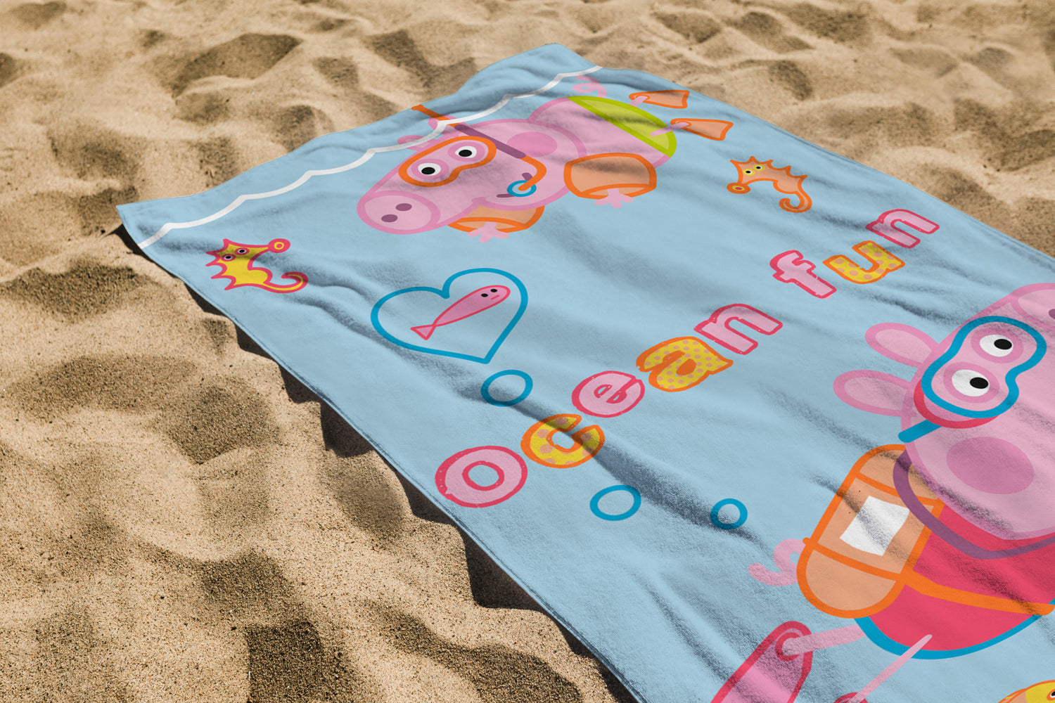 Peppa pig best sale hooded bath towel