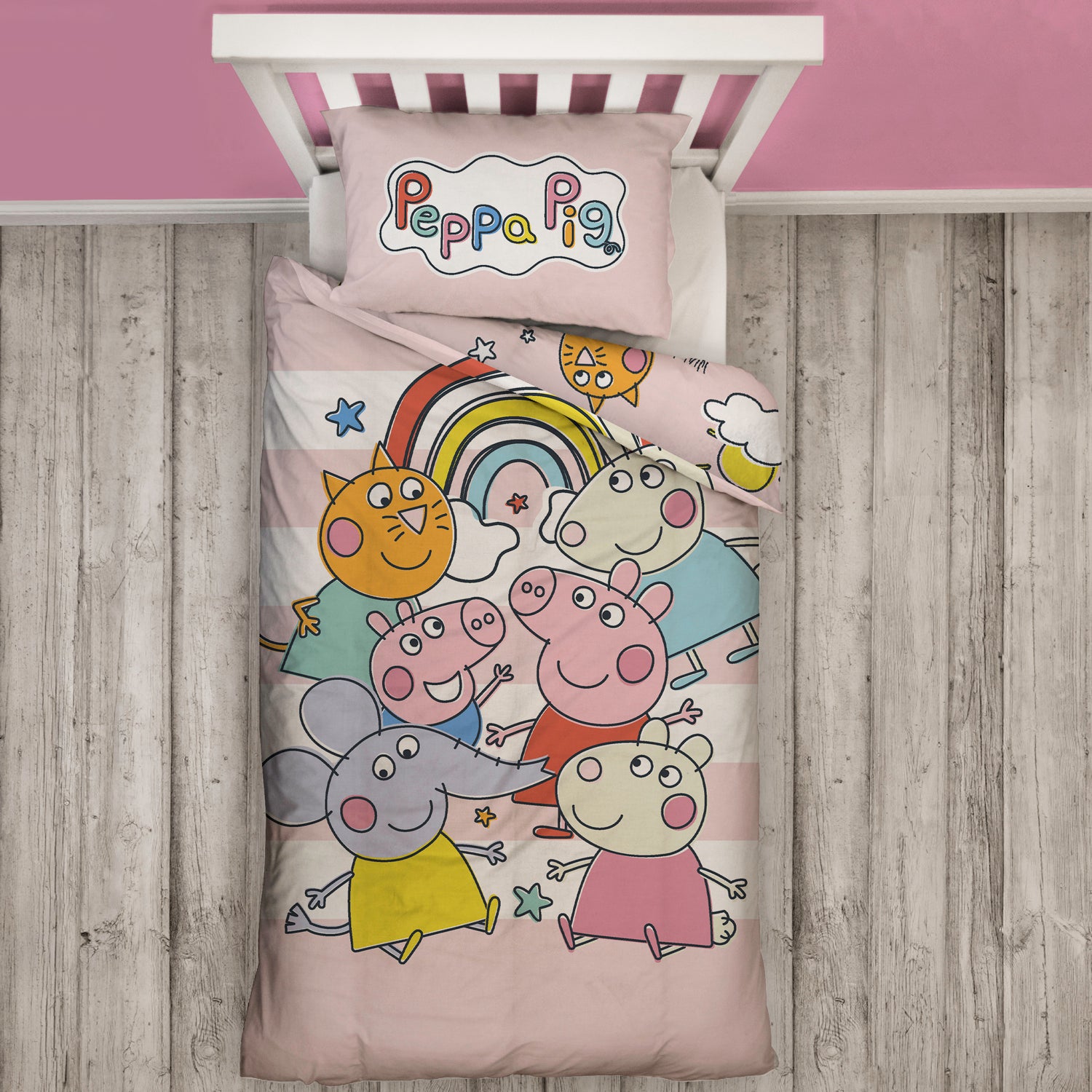 Peppa pig bed set twin sale