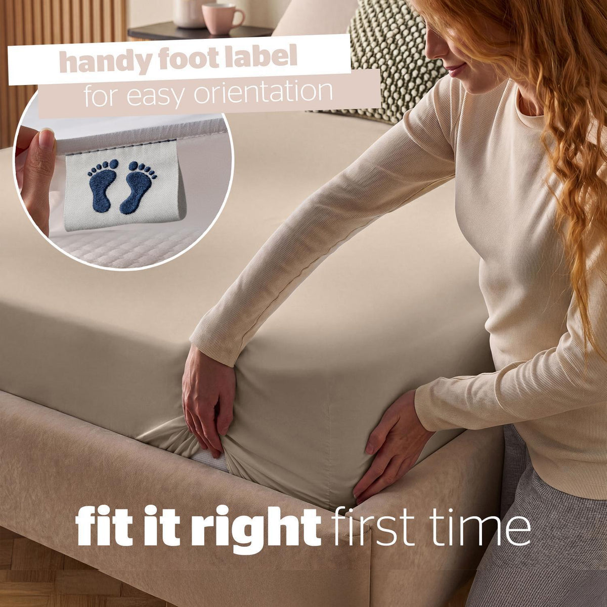 Silentnight Natural Super Soft Perfect Fit Fitted Sheet
