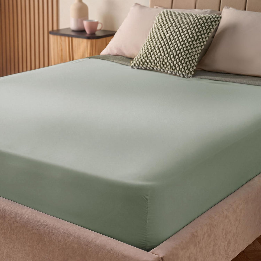 Silentnight Sage Super Soft Perfect Fit Fitted Sheet