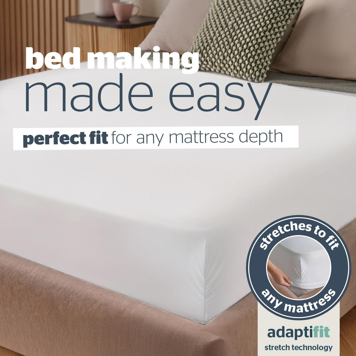 Silentnight White Super Soft Perfect Fit Fitted Sheet