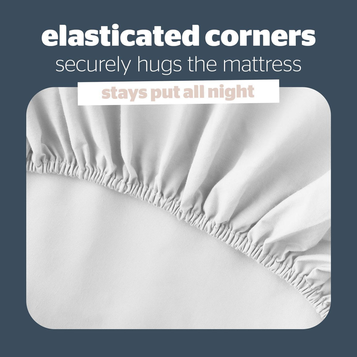 Silentnight White Super Soft Perfect Fit Fitted Sheet